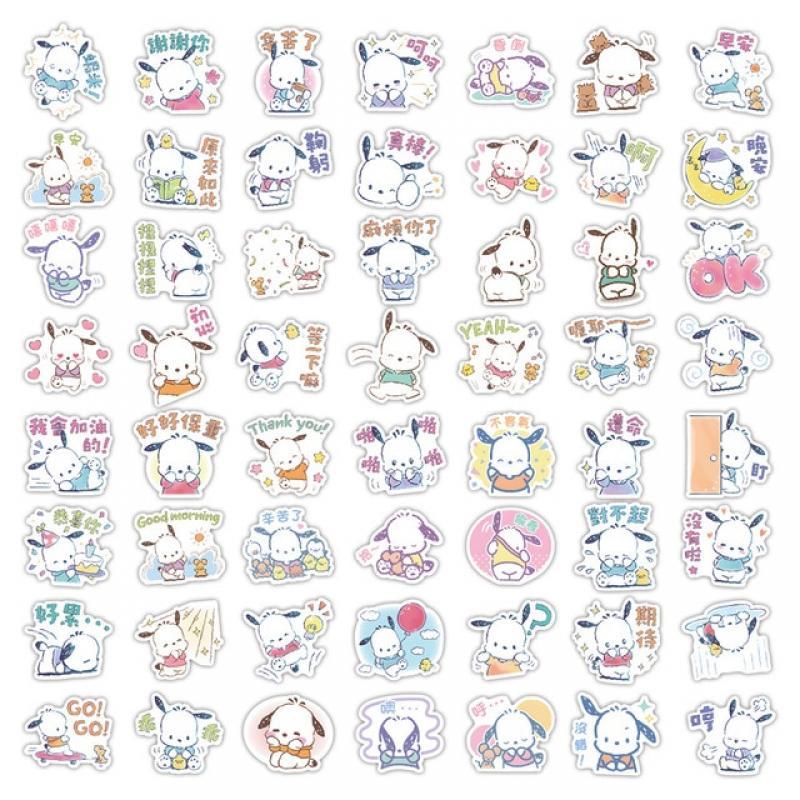 A Variety of 50 Sanrio Series Cute Graffiti Stickers Car Mobile Phone Water Cup Suitcase Can Play Stickers Waterproof