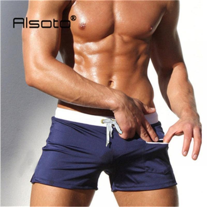 New Sexy swimming trunks men swimsuit sunga hot mens swim Swimwear briefs Beach Shorts mayo sungas de praia homens calzoncillos