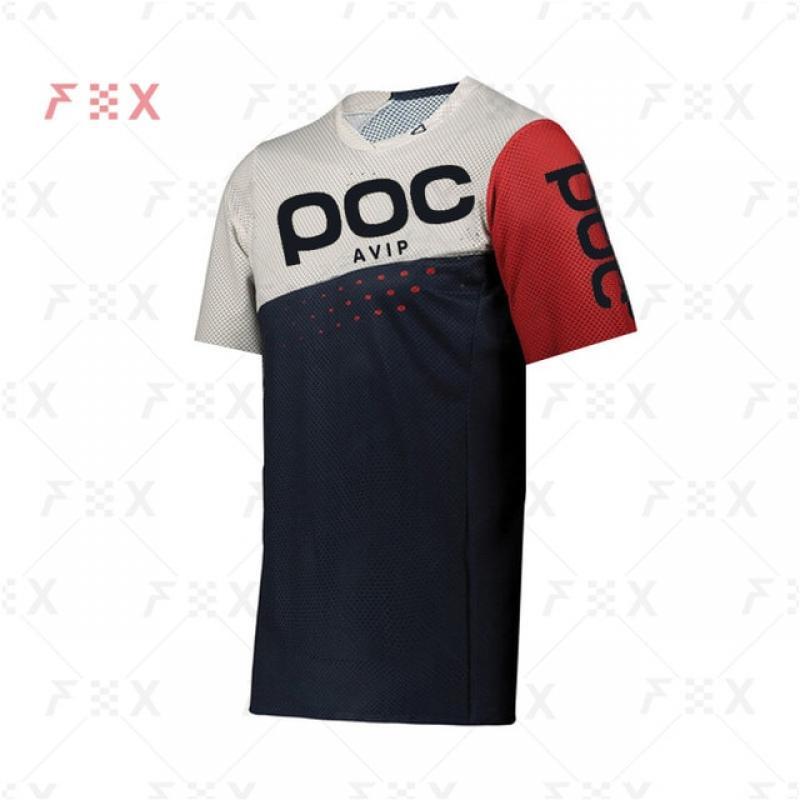 2022 AVIP Poc Motorcycle Mountain Bike Enduro Downhill Jersey MTB Offroad MX Bicycle Locomotive Shirt Cross Country Mountain