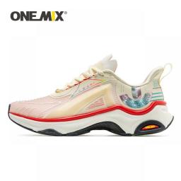 ONEMIX Korean Fashion Sneakers For Men No Carbon Plate 2023 Breathable Mesh Sneaker Shoes For Women Anti-slip Running Shoes