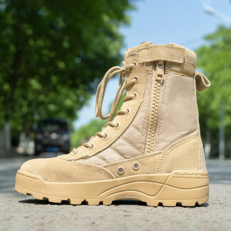 27-36 Size Children Outdoor Tactical Boots Kids Summer Camp Combat Training Military Boots Ultra Light Breathable Hiking Shoes