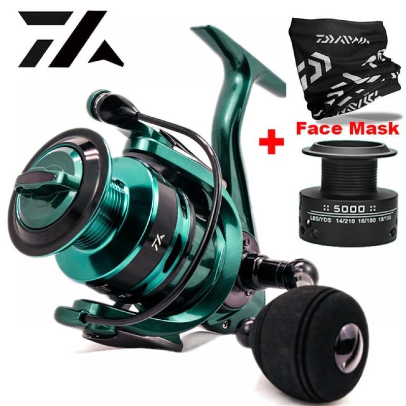 VWVIVIDWORLD Double Spool Fishing Reel 5.5:1 4.7:1 Alloy Gear Ratio High Speed Spinning Reel Casting reel Carp For Saltwater