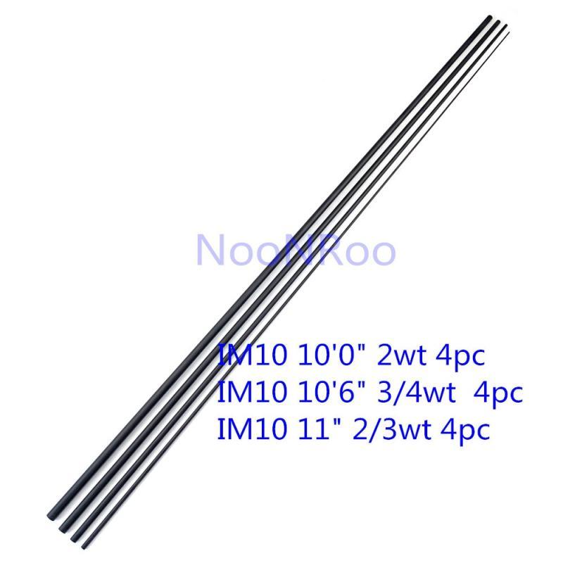 NooNRoo IM10 10'0"10'6"11" 2/3/4wt Nano carbon Fiber Fly Rods Blanks Super Light Fast Action Fishing Rod Blanks