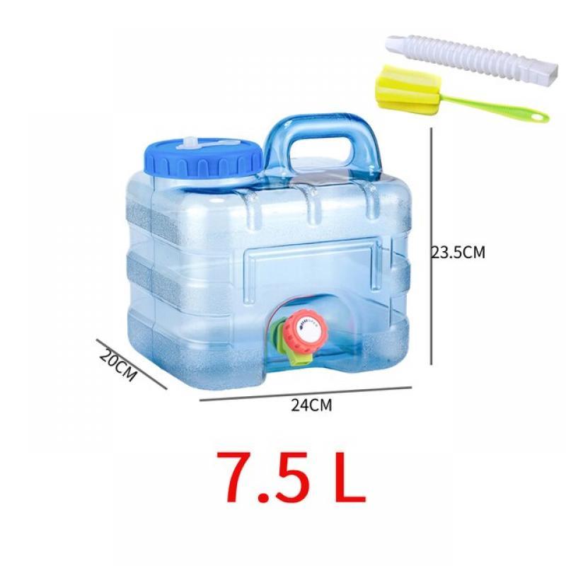 5/7.5/8/10/12/15/20/22LCapacity Outdoor Water Bucket Portable Driving Water Tank Container with Faucet for Camping Picnic Hiking