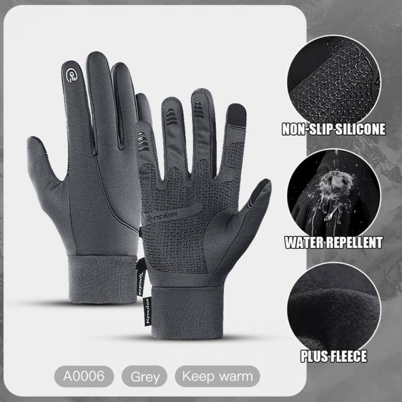 Outdoor Sport Winter Waterproof Winter Cycling Gloves Windproof Ski Gloves for Bike Bicycle Scooter Motorcycle Warm Glove