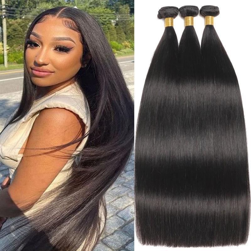 12A Straight Bundles Original Human Hair Virgin Unprocessed Human Hair Hair Extensions For Women Real Natural Hair Extensions