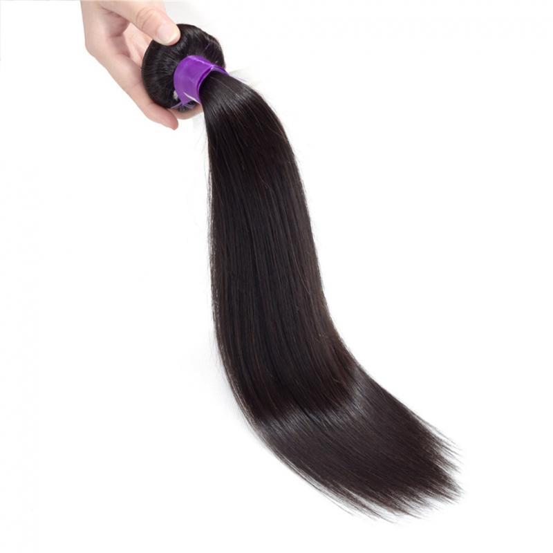 Cheap Brazlian Virgin Straight Hair Extension Human Hair Bundles 1 Piece Hair Weaves 16-30 Inch Free Shipping Nature Color Bling