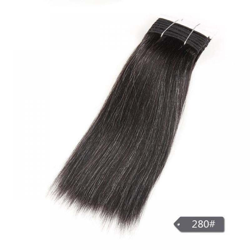 Sleek Brazilian Yaki Straight Gray Hair Bundles Colored #44 #34 #280 51# For Black Remy Human Hair Extensions