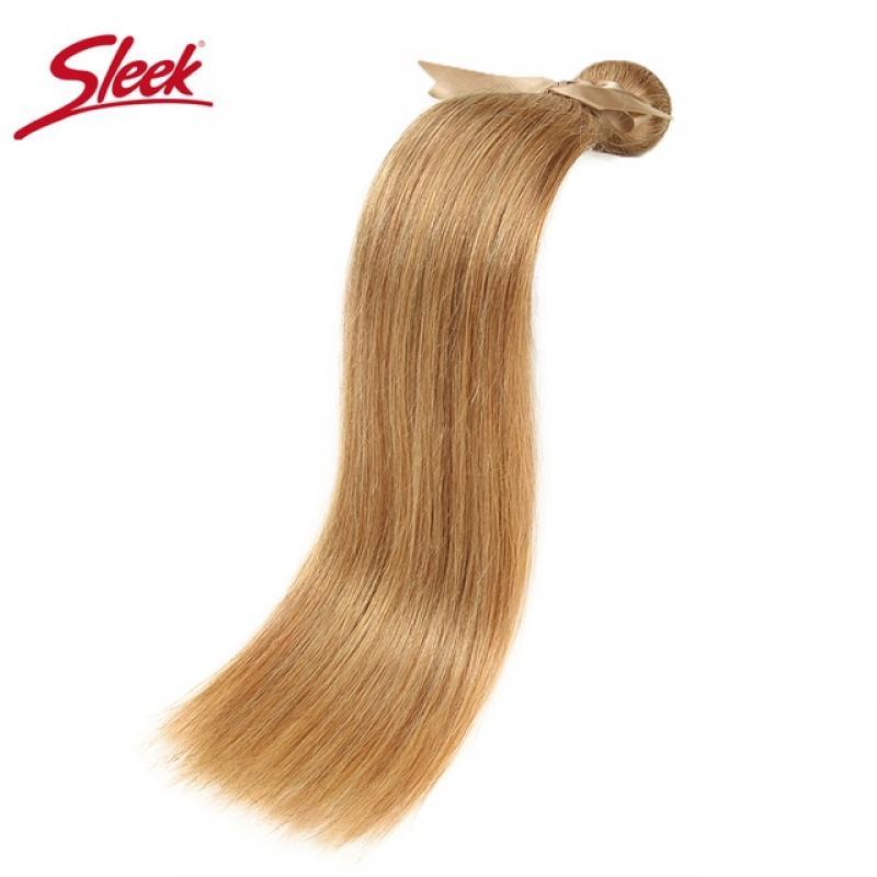 Sleek Honey Blonde 27 Color Mink Brazilian Natural Remy Straight Hair Weave Bundles 8 To 28 Inches Hair Extension