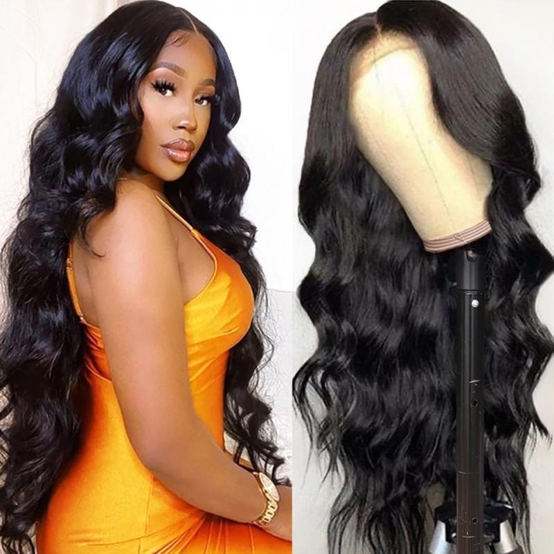 13x4 Lace Frontal Human Hair Wig Glueless Wig Human Hair Ready To Wear 4x4 Body Wave Lace closure wig Pre Cut