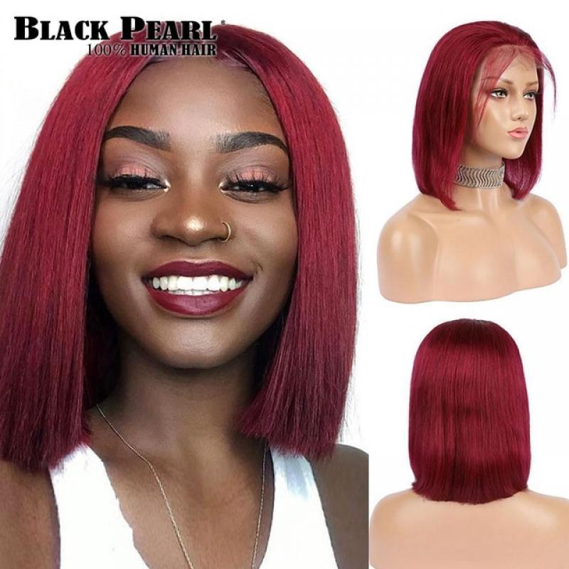 Ginger Lace Front Human Hair Wigs Glueless Wig Short Bob Wig Lace Front Human Hair Wig Pink 613 Blonde Bob Hair Wig Human Hair