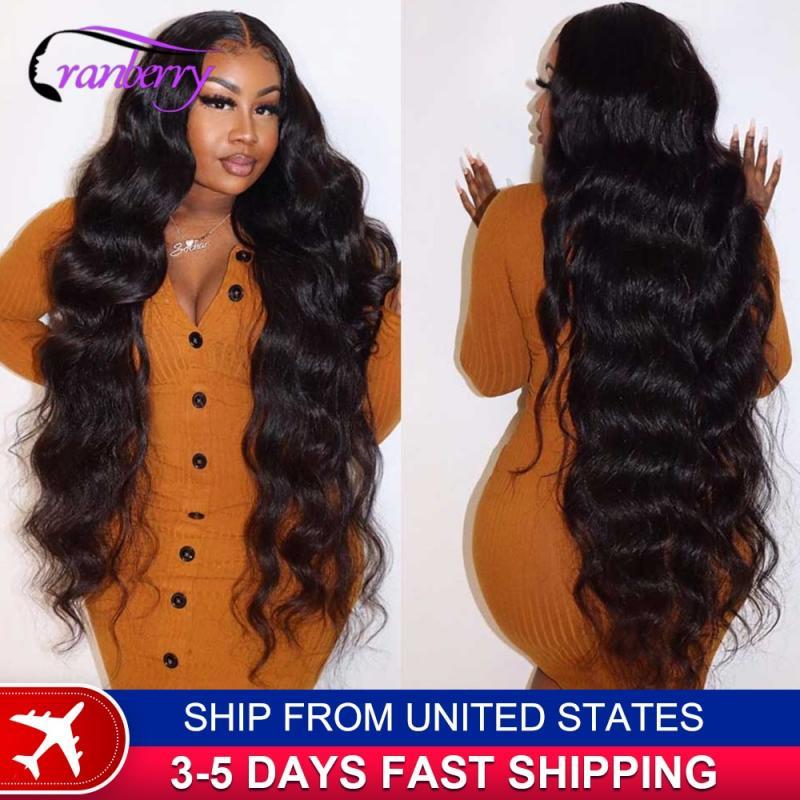 13x4 Body Wave Lace Front Human Hair Wigs For Women Cranberry Remy Brazilian Human Hair Body Wave Lace Frontal Wig 180% Density