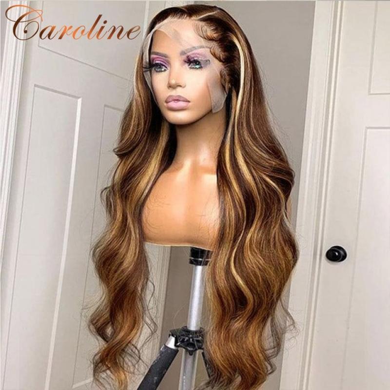 Highlight Wig Human Hair Lace Front Wigs For Women Brazilian Body Wave Lace Frontal Wig Natural Hairline Colored Human Hair Wigs