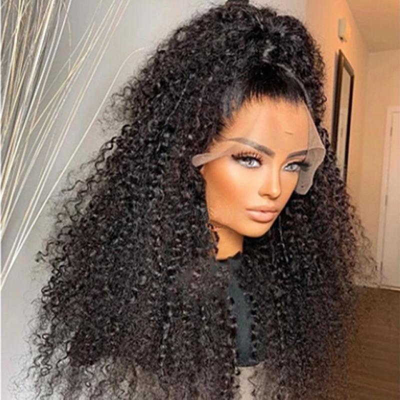 Long Honey Blonde Kinky Curly Wigs For Women Highlight Wig Preplucked  Glueless Synthetic Lace Front Wig Heat Resistant