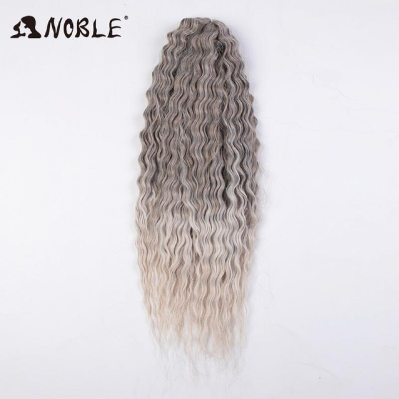 Noble Curl Hair Water Wave Twist Crochet Hair Ombre Blonde 25 Inch Synthetic Braid Hair Deep Wave Braiding Hair Extension