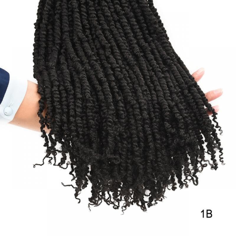 TOMO 12 18 24 inch Passion Twist Hair Pre-Twisted Passion Twists Crochet Braids Pre-Looped Synthetic Braiding Hair Extensions