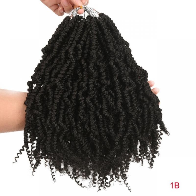 TOMO Bomb Twist Crochet Braids Pre-looped Passion Twist Crochet Hair Ombre Spring Twist Synthetic Braiding Hair Extensions 14