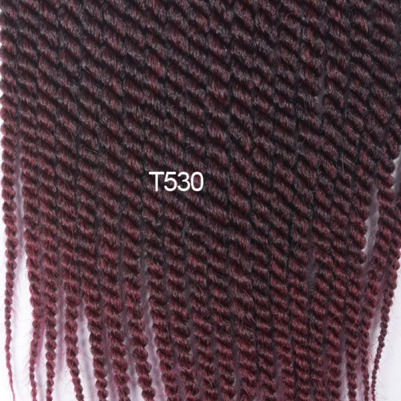 Synthetic Crochet Braids Senegalese Twist Ombre Brown Grey Handmade Braiding Hair Extensions For Black Woman girls 22roots/pc