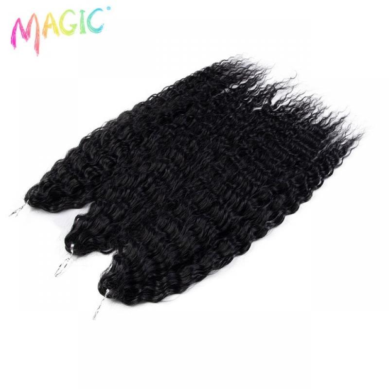 Magic Synthetic Hair Water Wave 24Inch Braid Hair Twist Crochet Hair Ombre Blonde Pink Deep Wave Braiding Hair Extension Cosplay