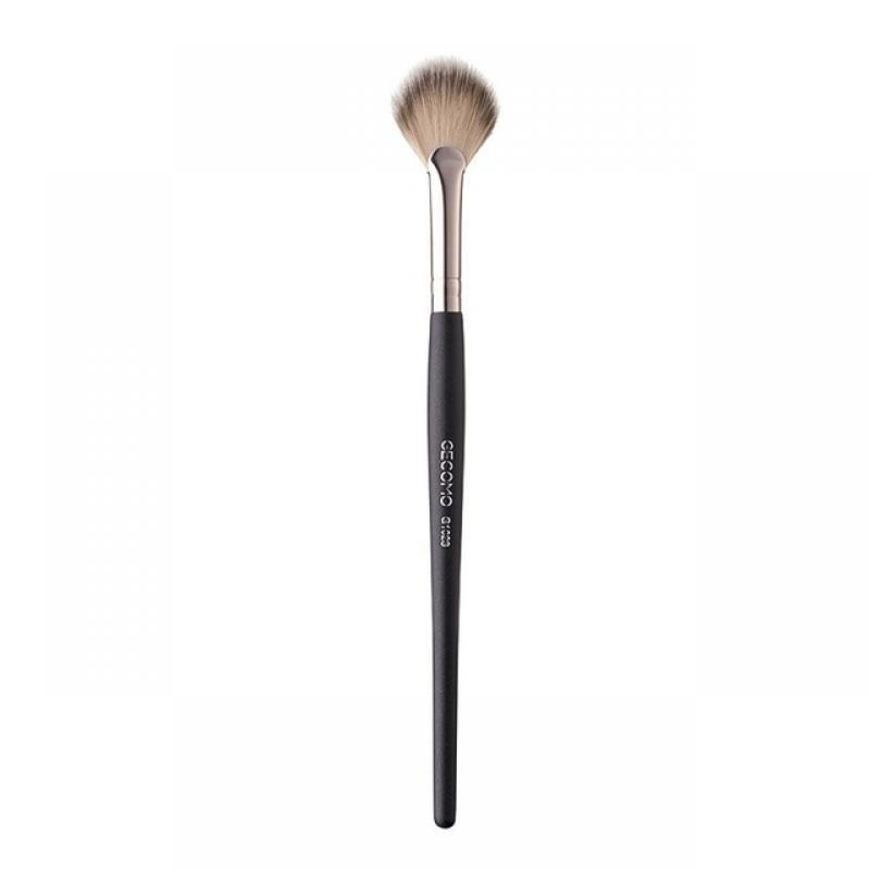 1PC Loose Powder Brush Makeup Brush Black Handle Blush Brush Highlighter Brush Partial Face Powder Brush Beauty Makeup Tools