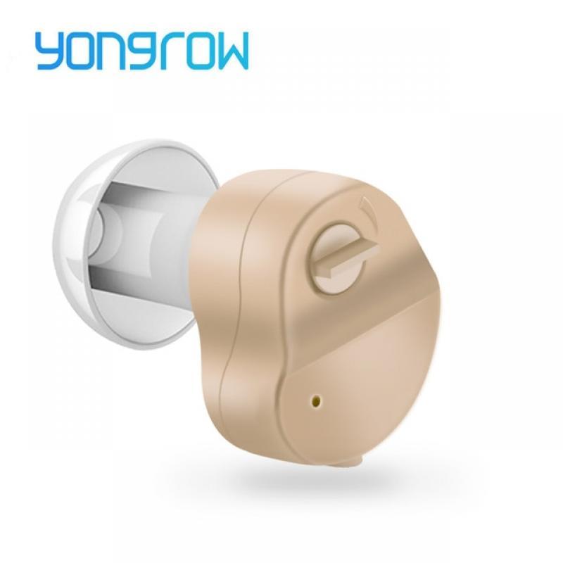 Yongrow Hearing Aids Sound Amplifier Hearing Aid for the Deafness Behind Ear Adjustable Amplifier  Speaker Amplified