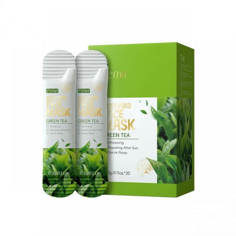 Green Tea Mask Acne Atreatment Blackhead Removal Cleansing Mask Oil Control Moisturizing Sleeping Face Mask Skin Care TSLM2