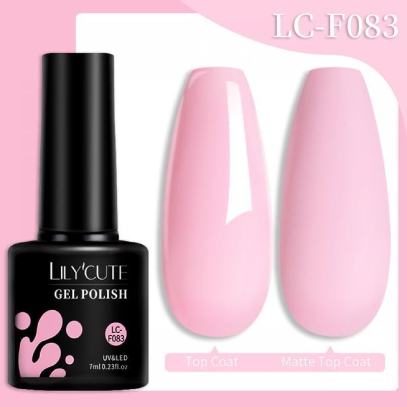 LILYCUTE Macaron Gel Nail Polish Spring Summer Candy Pink Blue Color For Manicure Semi Permanent Soak Off Nail Art Gel Varnish