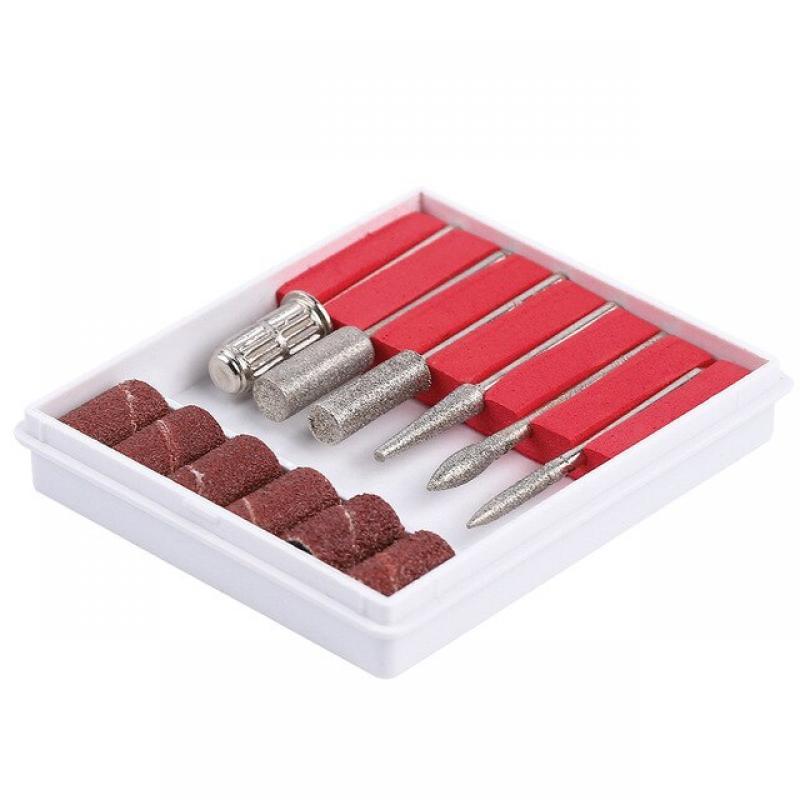 nail special polishing machine necessary supplies manicure tool  6Pcs /Set Nail Art Drill Bit Replace Sandpaper Head