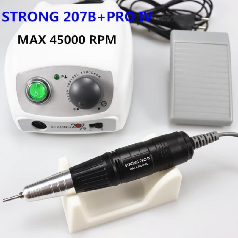 45000rpm Strong 207B 210 Electric Nail Drill 65W Milling Machine for Manicure Pedicure Nail Drill Apparatus Manicure Machine