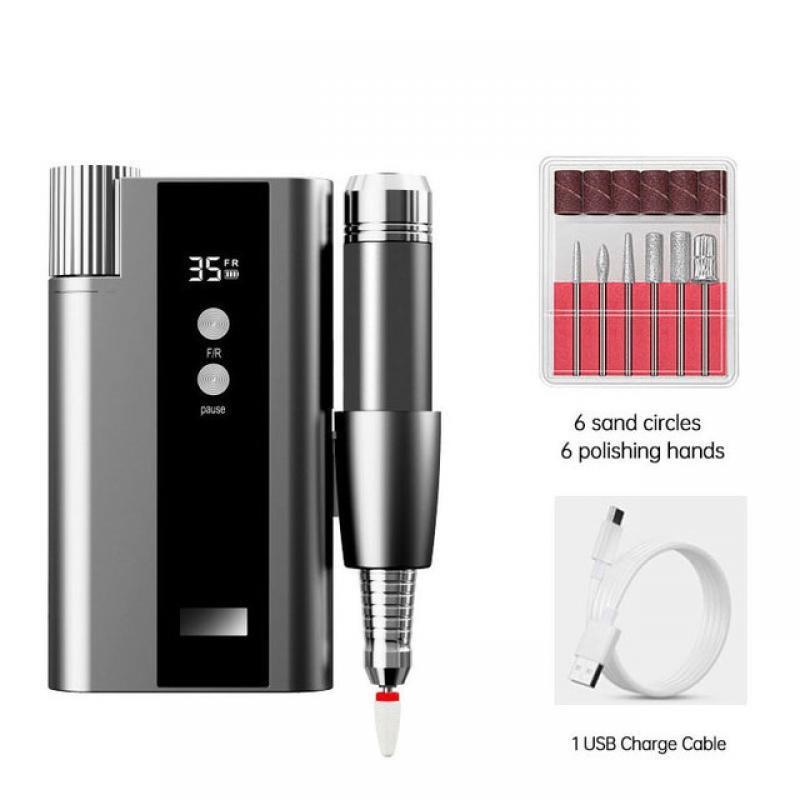 35000 RPM  Electric Nail Drill Machine Rechargeable Manicure Nail Drill Pen Apparatus For Manicure Nail Gel Polisher