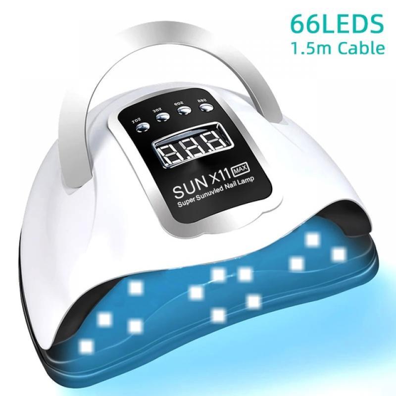 UV LED Lamp For Nail Dryer Manicure With 1.5m Cable Nail Drying Lamp 66LEDS UV Gel Varnish With LCD Display UV Lamp For Manicure