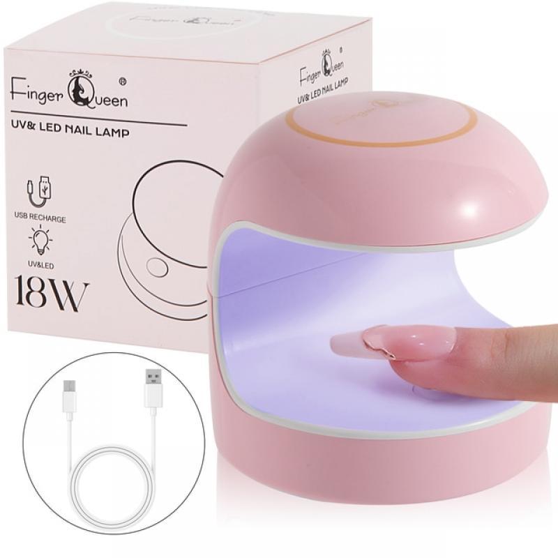 18W Small Nail Lamp Dryer Egg Shape UV LED Lamp Single Finger Gel Polish Curing Manicure Machine Nail Art Equipment