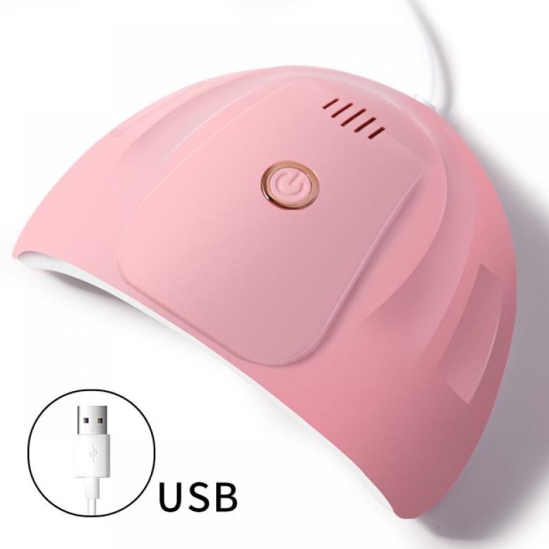 54W 18 LED Drying Lamp Manicure UV Nail Dryer Curing Gel Nail Polish Integrated USB Smart Timer Sun Light Nail Art Tools