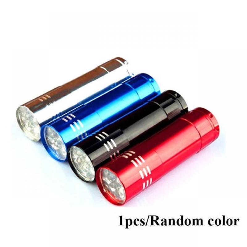 Mini LED Lights Nail Dryer Fast Drying Manicure Tool Flashlight Gel Curing Lamp 9 LED UV Light Nail Polish  Nail Art Tool