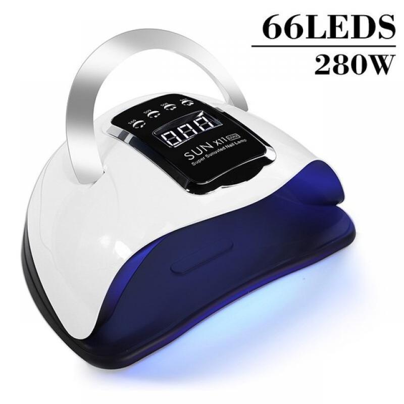 SUN X11 MAX Professional Nail Drying Lamp for Manicure 66LEDS Gel Polish Drying Machine with Large LCD UV LED Nail Lamp