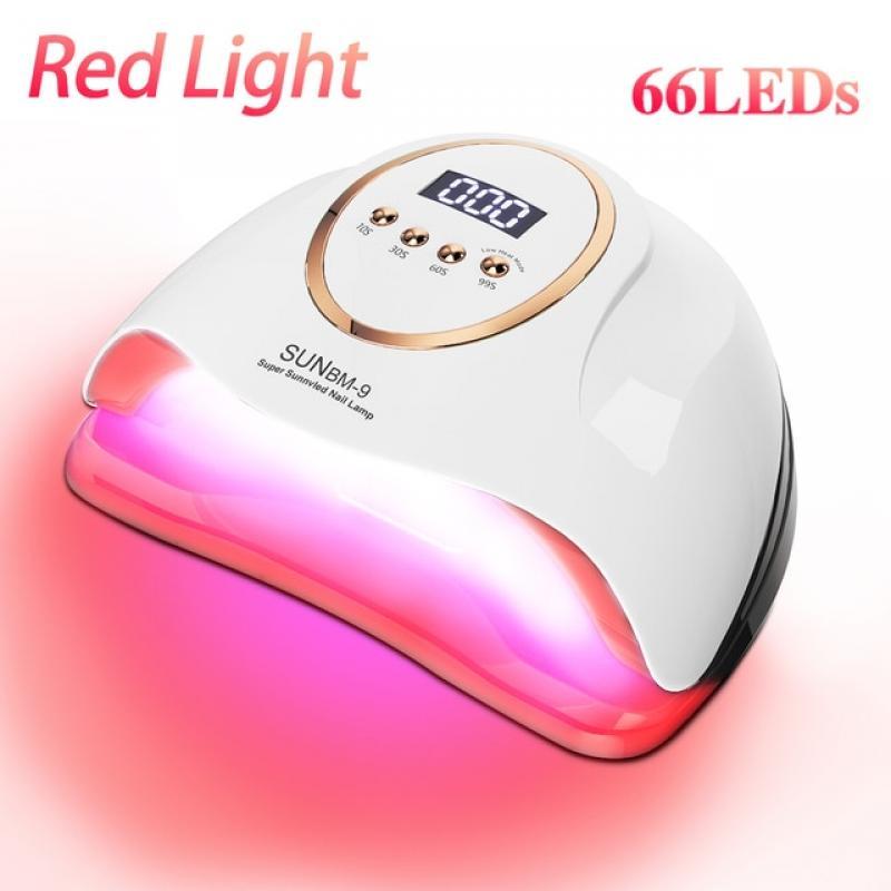 300W 66LEDs Powerful UV LED Lamp For Nails Drying Manicure Lamp With Smart Sensor Dryer Nail Art Salon Tool For Professionals