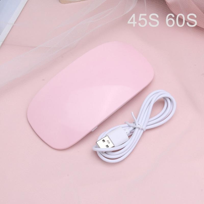 6W Mini Nail Dryer Machine Portable 6 LED UV Manicure Lamp Home Use Nail Lamp For Drying Nails Polish Varnish With USB Cable