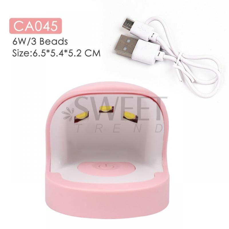 6W Nail Drying Lamp Mini Portable Egg Shape UV LED Lamp With USB Cable Gel Nail Polish Curing Dryer Manicure Machine BECA043