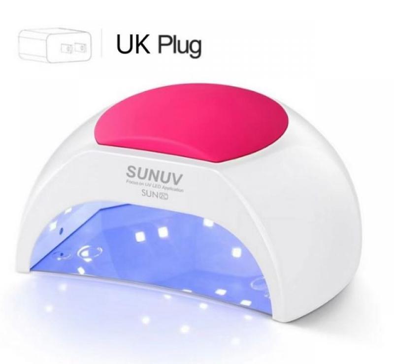 SUNUV SUN2C 48W Nail Lamp UV Lamp SUN2 Nail Dryer for UVLED Gel Nail Dryer Infrared Sensor with  Rose Silicone Pad Salon Use