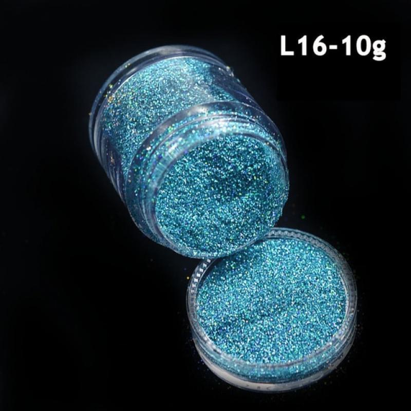 1 Box Shiny Iridescent Glitter Sugar Sand Powder For Nails 3D Acrylic Flowers Design White Black Sequins Decoration LAMN01-08-1