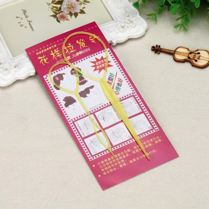 2Pcs  Hair Tool Ponytail Creator Plastic Loop Styling Tools Pony Tail Clip Hair Braid Maker Styling Tool