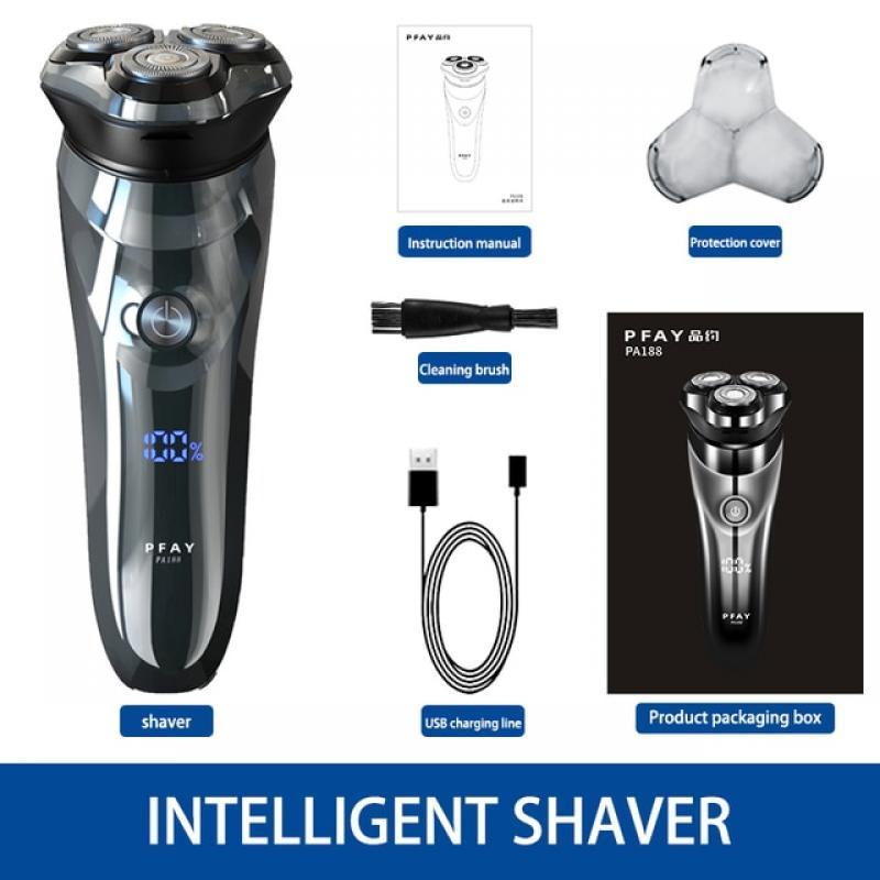 PFAY PA188 Electric Shaver for Men Rechargeable Shaving Mashine Waterproof Men's Electric Razor Beard Trimmer USB Fast Charge