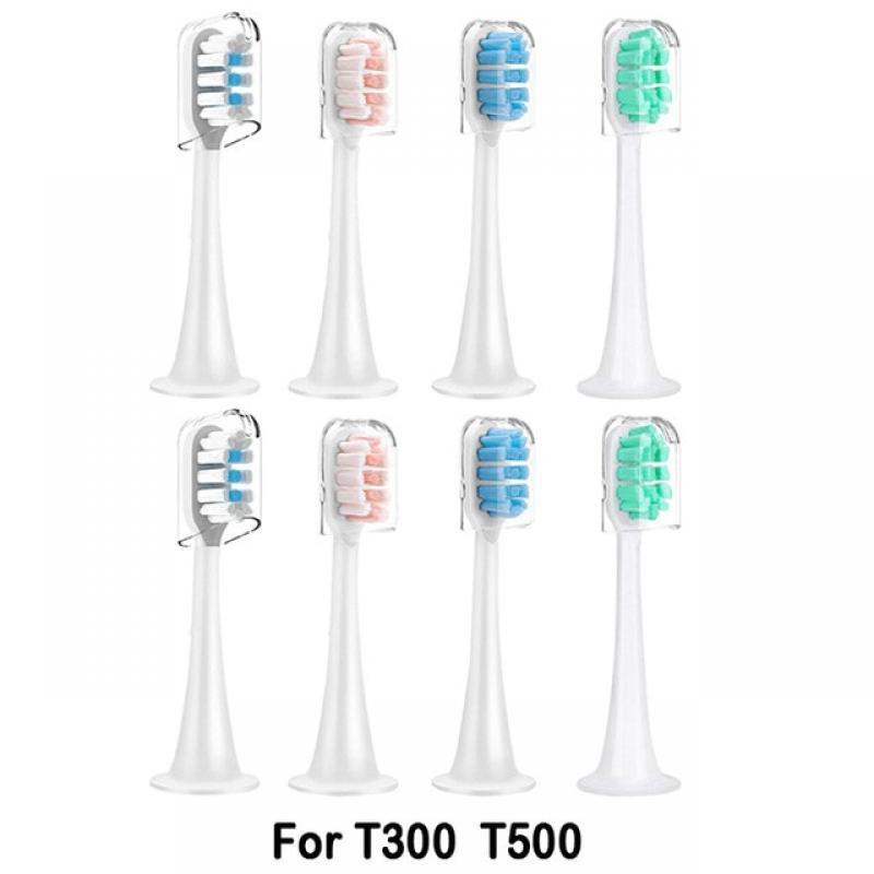 8PCS Replacement Brush Heads For Xiaomi Mijia T200 T300 T301 T500 T700 Sonic Electric Toothbrush Head Soft Bristle