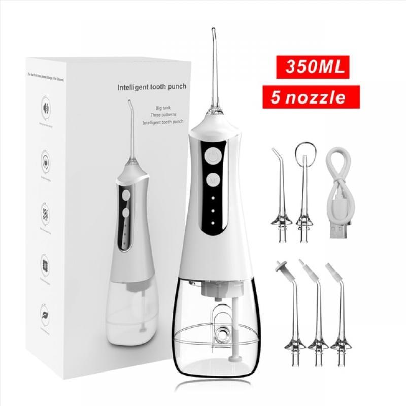 Oral Irrigator tooth scaler 3-speed adjustment Water Flosser Portable Dental Water Jet 350ML IPX6 Waterproof Teeth Cleaner