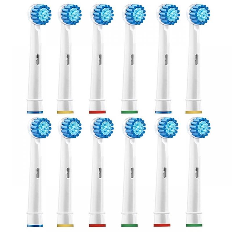 12pcs Replacement Brush Head for Oral B Heads Toothbrush Heads for Braun Oral-B D12 D16 Junior Vitality Nozzles D20 D100 D36