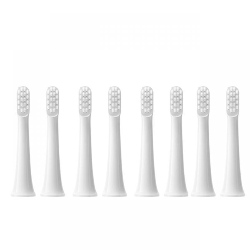 8PCS For XIAOMI MIJIA T100 Replacement Brush Heads Sonic Electric Toothbrush Vacuum DuPont Soft Bristle Suitable Nozzles