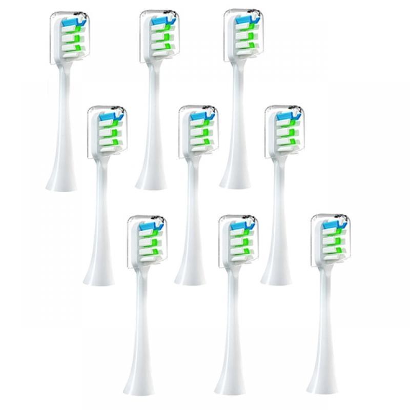9PCS Replacement Brush Heads For Xiaomi SOOCAS V1 V2 X3 X3U X5 D2 D3 SOOCARE Sonic Electric Toothbrush Head Soft Bristle