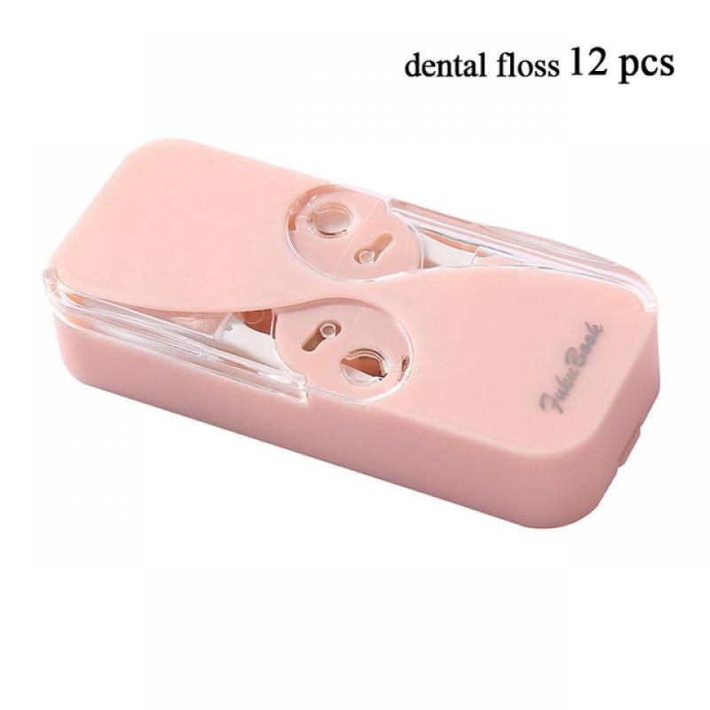 Floss Dispenser Automatic Dental Floss Storage Box Reusable Floss Toothpicks Container Portable Teeth Flosser Holder Tool