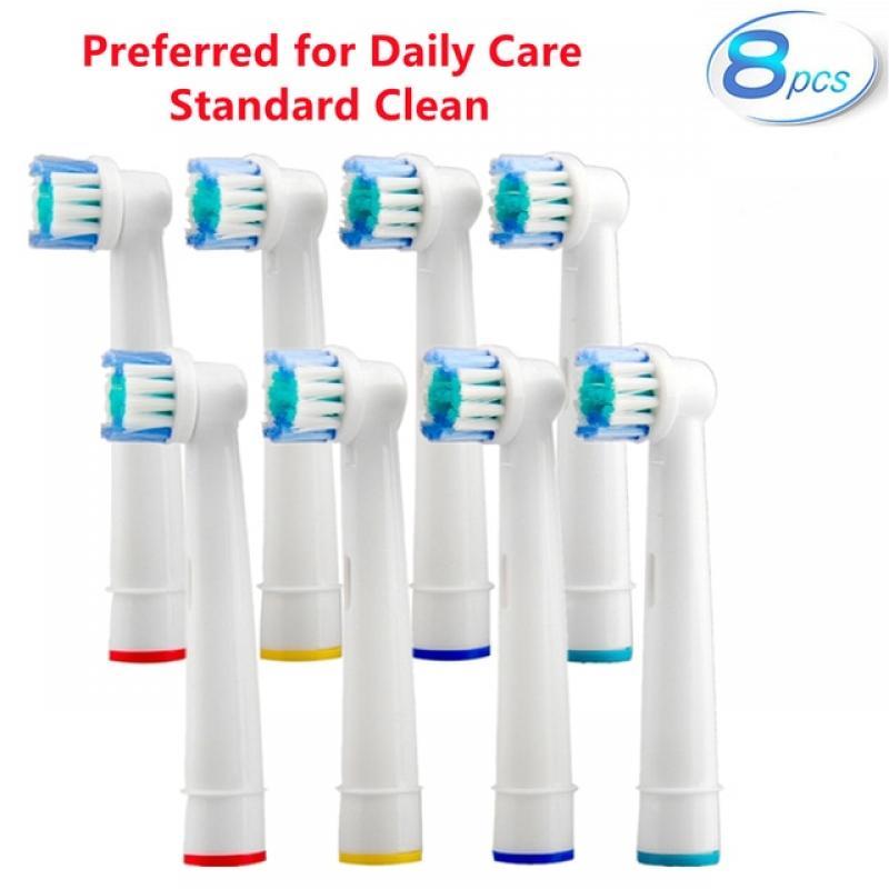 4/8Pcs Electric Toothbrush Replacement Brush Heads nozzle For Braun Oral B 3D Whitening Toothbrush Heads Wholesale Brush Head