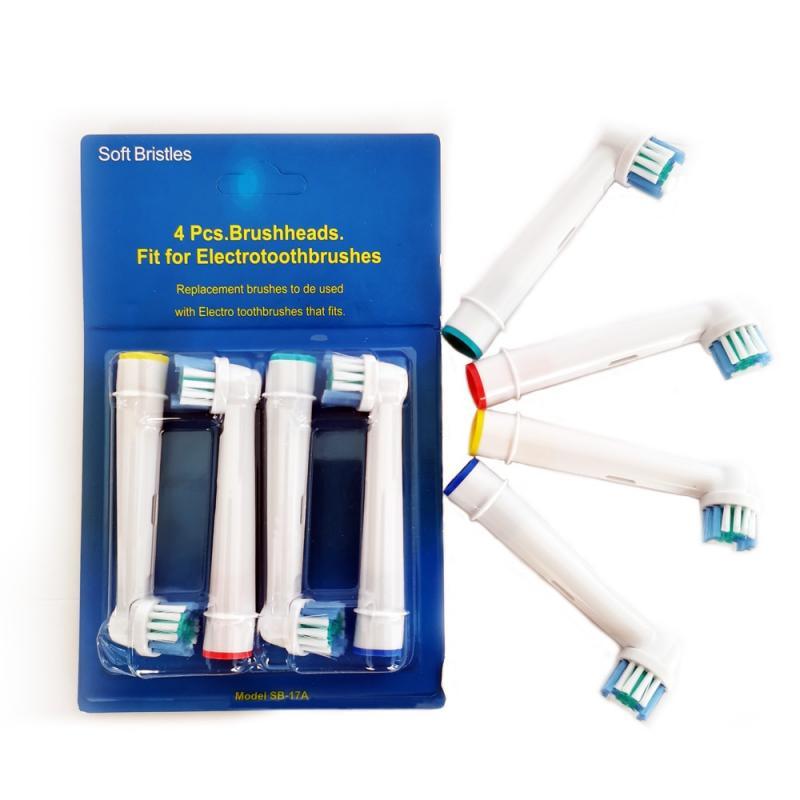 4 PCS Replacement Toothbrush Heads for SB-17A Oral-B Adult Waterproof Automatic Electric Toothbrush Sonicare Toothbrush Head